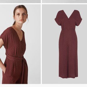 Whistles Jumpsuit Open Back polka dots